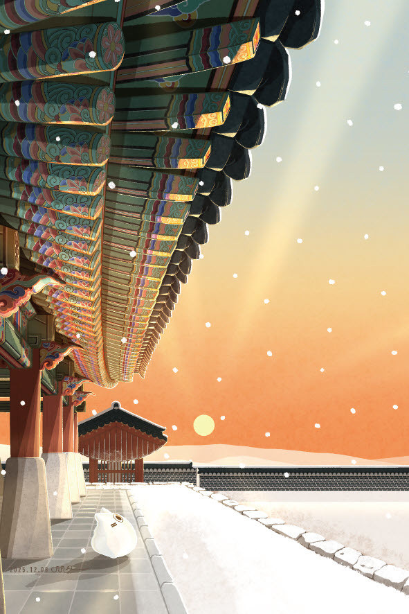 겨울 남한산성 담은 일러스트 엽서 출...